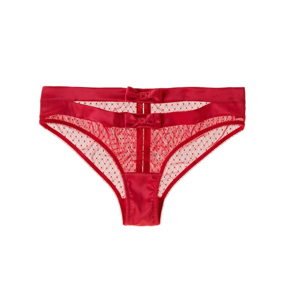 PANTY - VS Satin Bow Open Backside